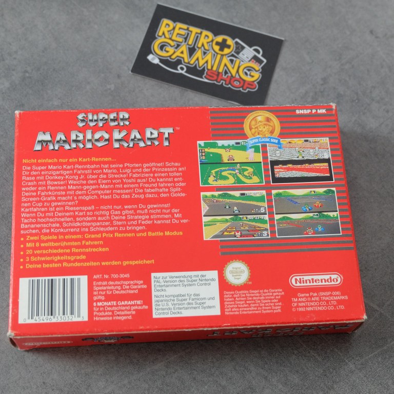 Super Mario Kart Gig Super Classic Nintendo