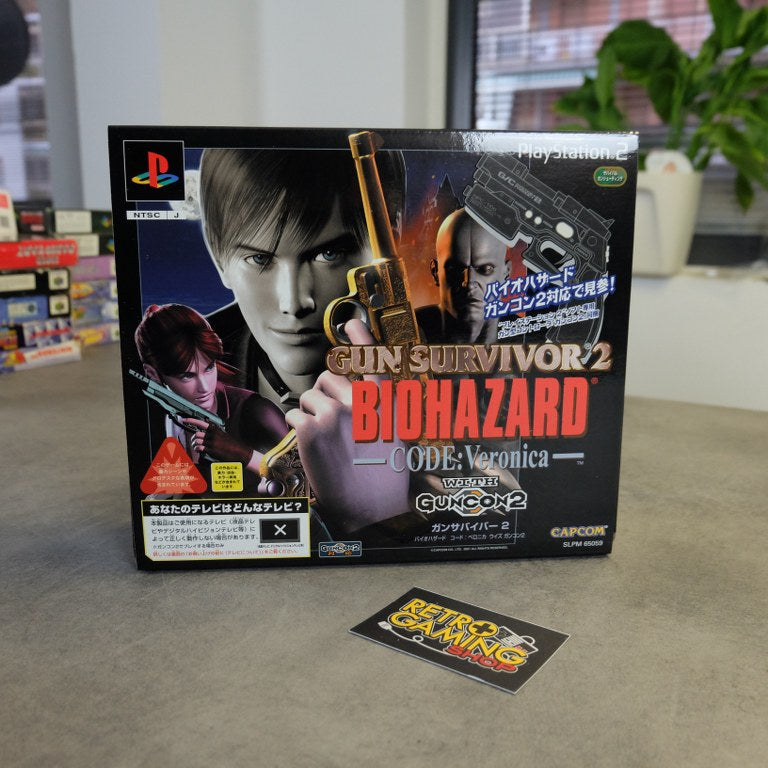 Vendita Gun Survivor 2 Biohazard Code Veronica With Guncon 2 Nuovo - Retrogaming Shop