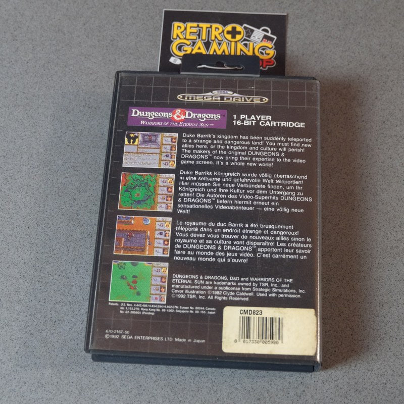 Dungeons & Dragons: Warriors Of the Eternal Sun SEGA