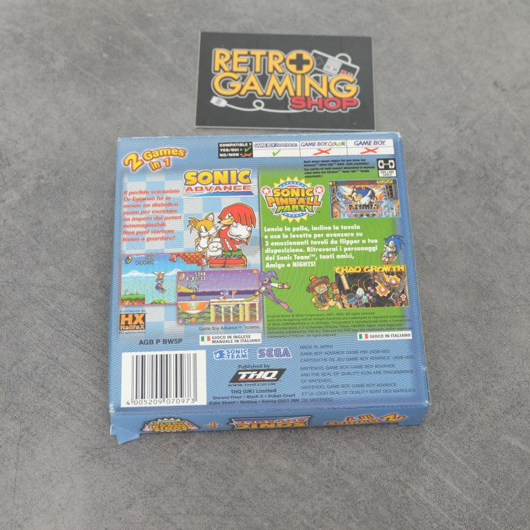 Vendita Sonic Advance / Sonic Pinball Party - Retrogaming Shop