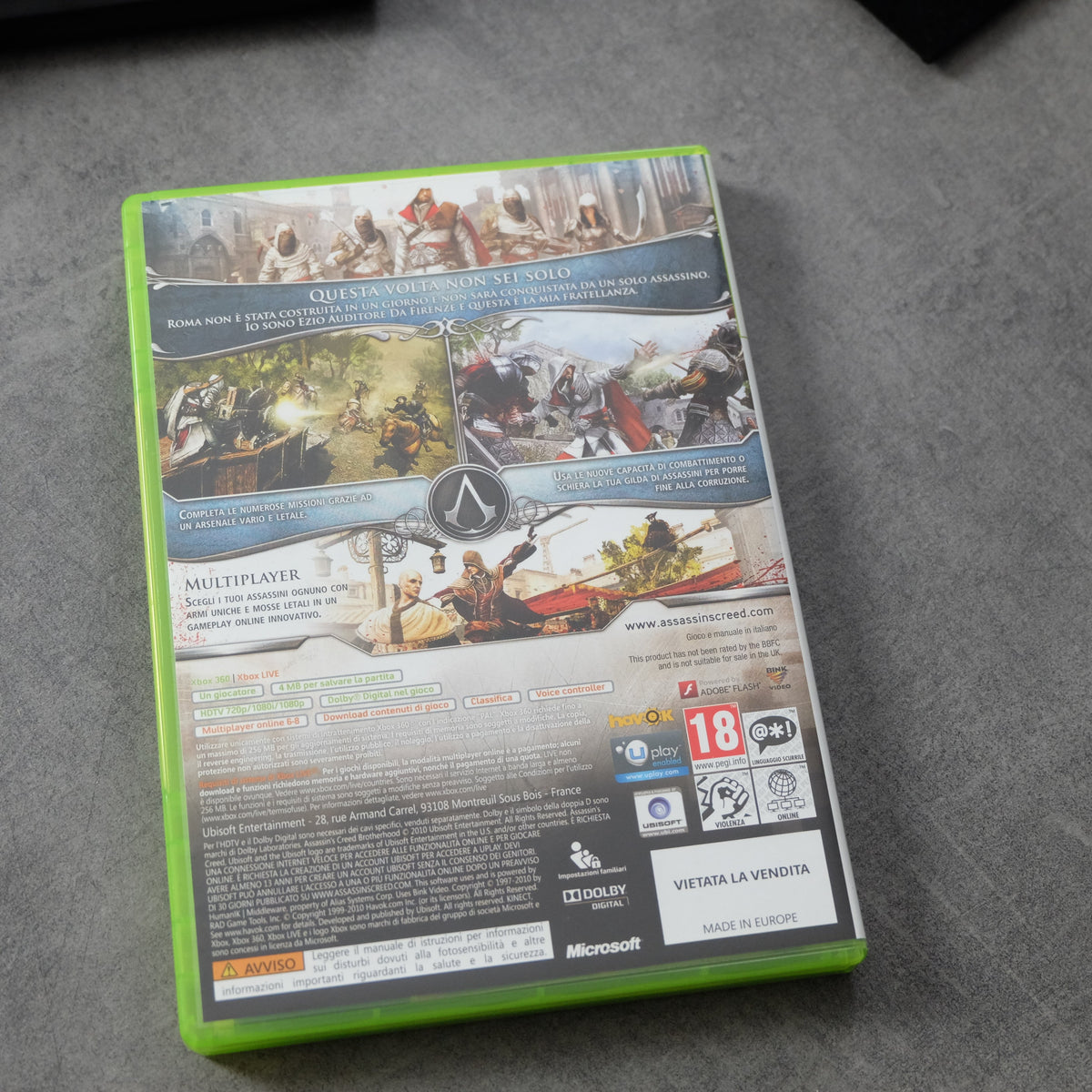 Vendita Assassin’s Creed Brotherhood Codex Edition - Retrogaming Shop