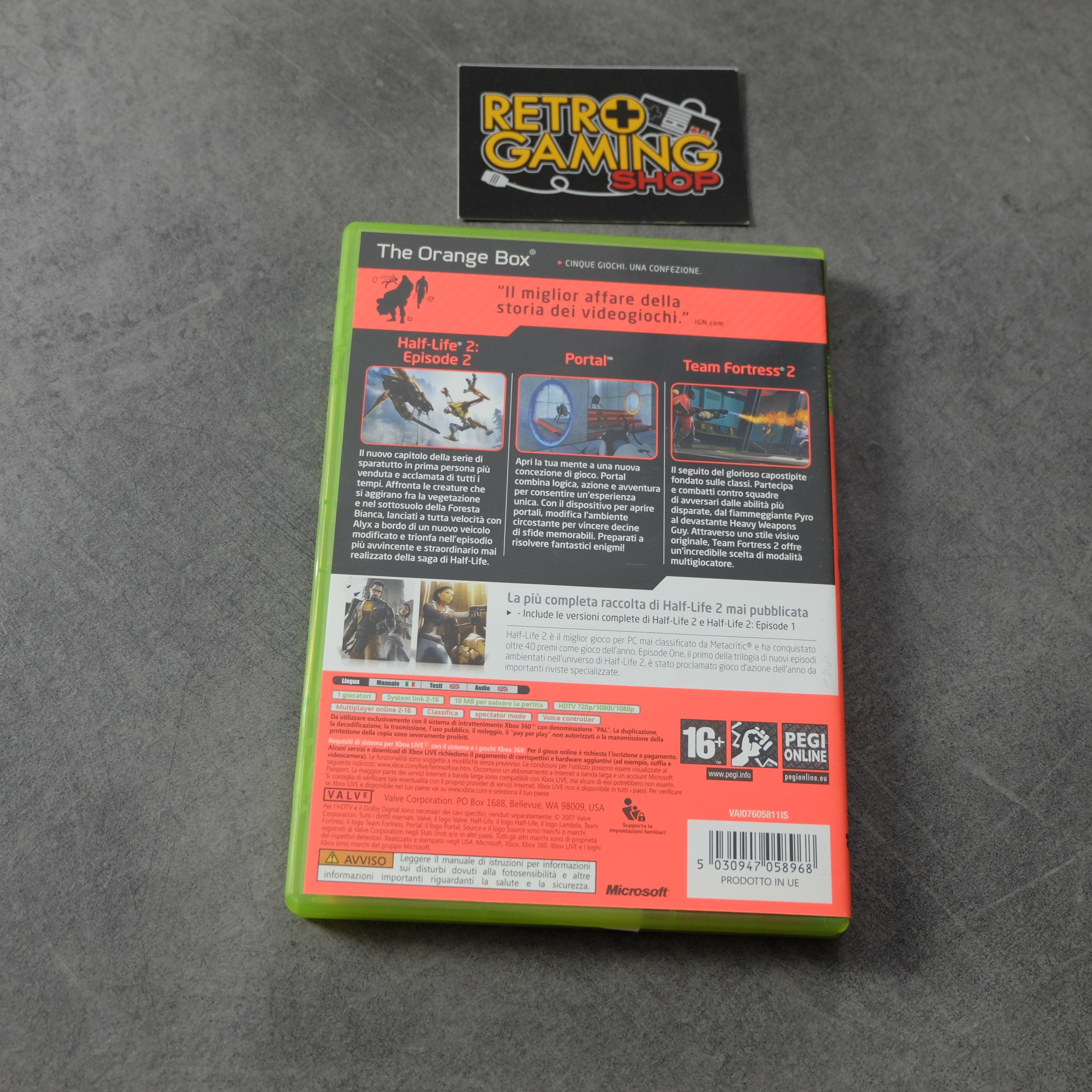 Vendita The Orange Box - Retrogaming Shop