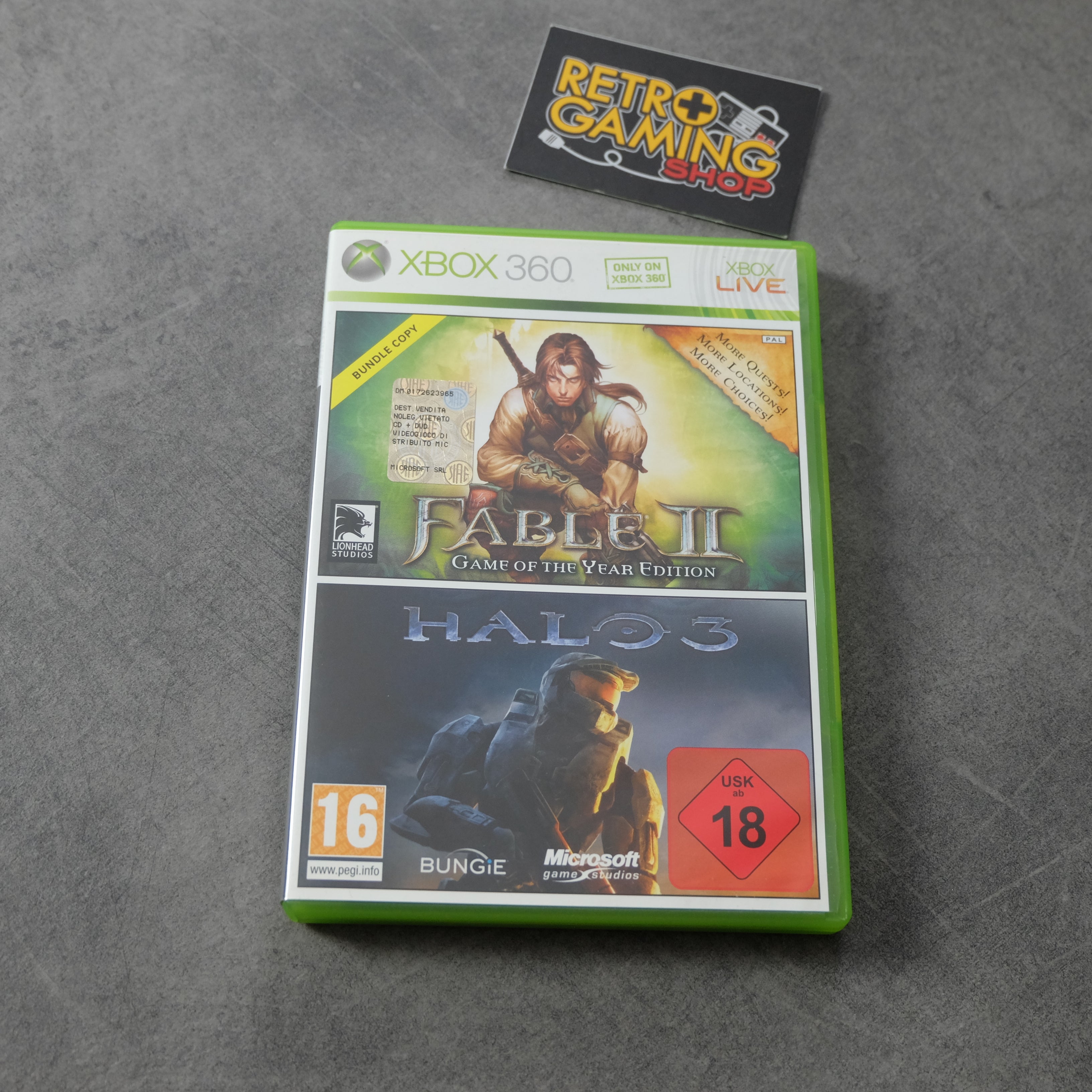 Vendita Fable 2 / Halo 3 Bundle - Retrogaming Shop