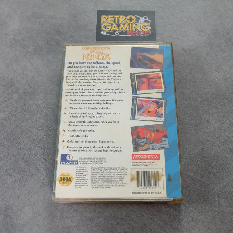Revenge of The Ninja SEGA
