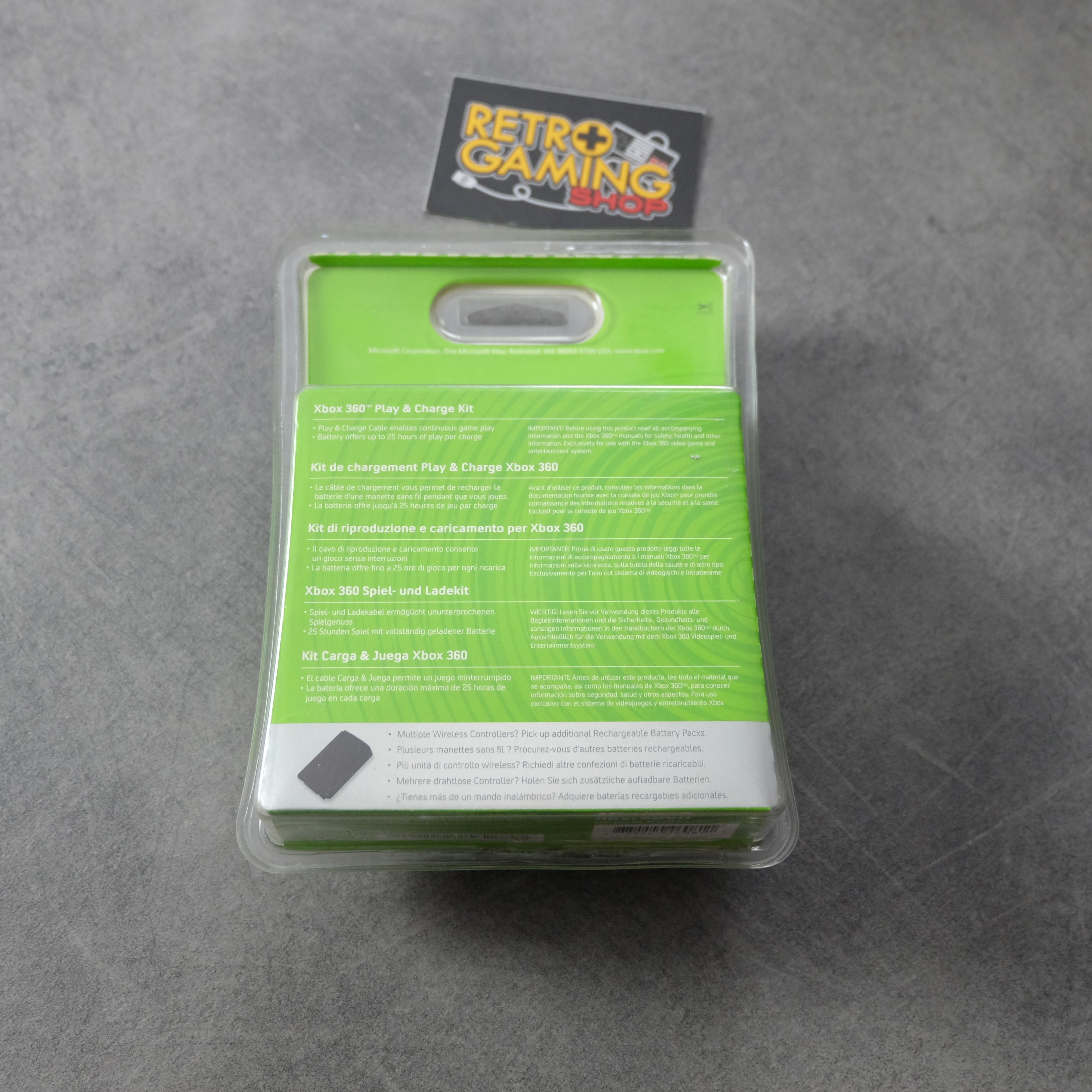 Vendita Xbox 360 Play & Charge Kit Nuovo - Retrogaming Shop