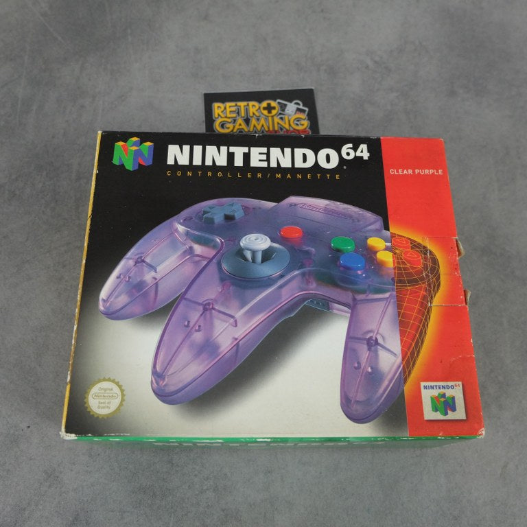 Vendita Joypad Nintendo 64 Clear Purple - Retrogaming Shop