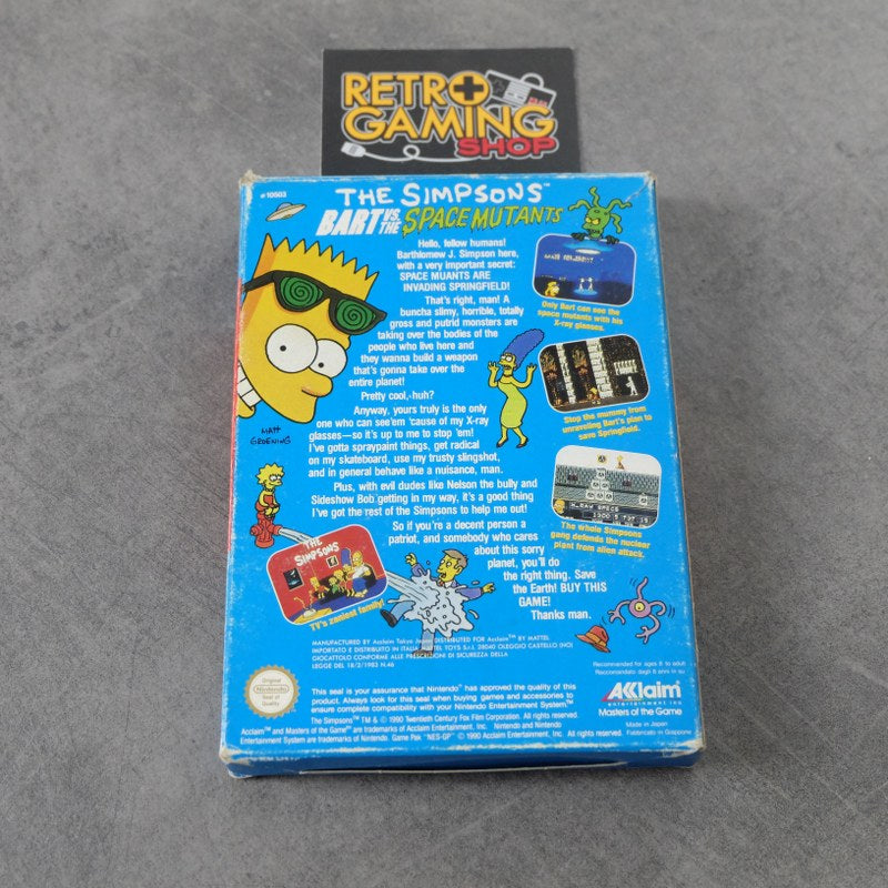 Vendita The Simpsons Bart Vs the Space Mutants - Retrogaming Shop