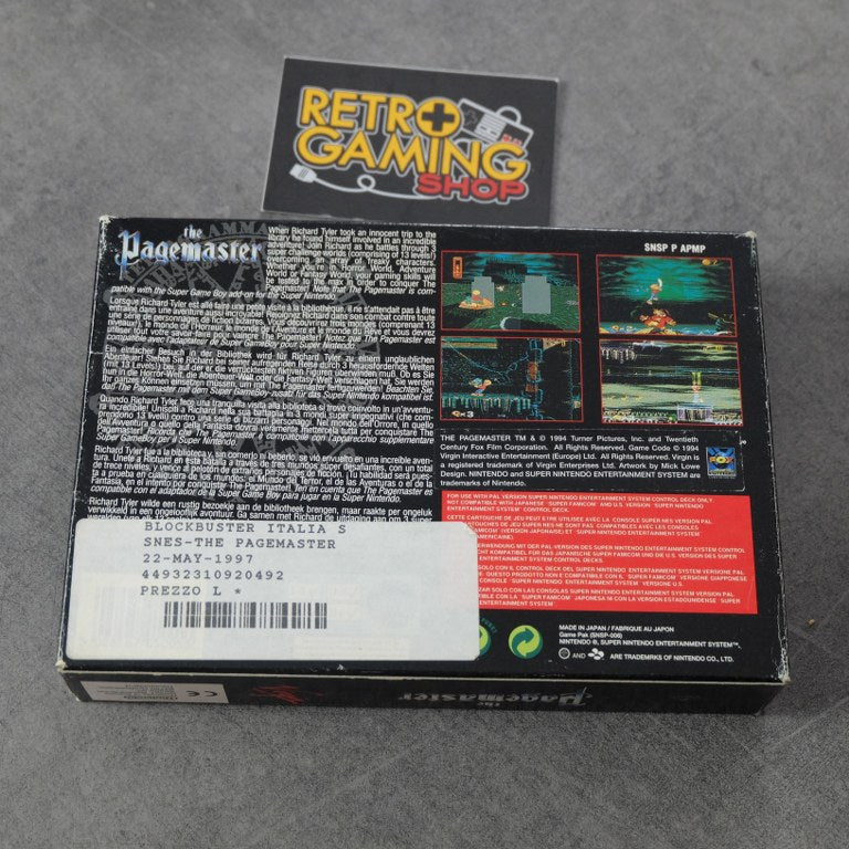 Vendita The Pagemaster - Retrogaming Shop