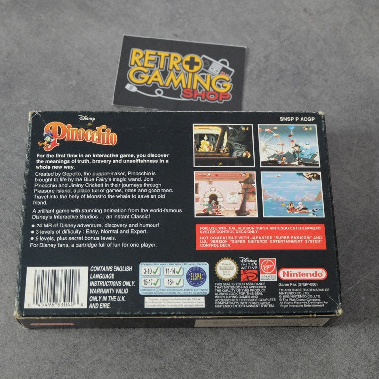 Vendita Pinocchio - Retrogaming Shop