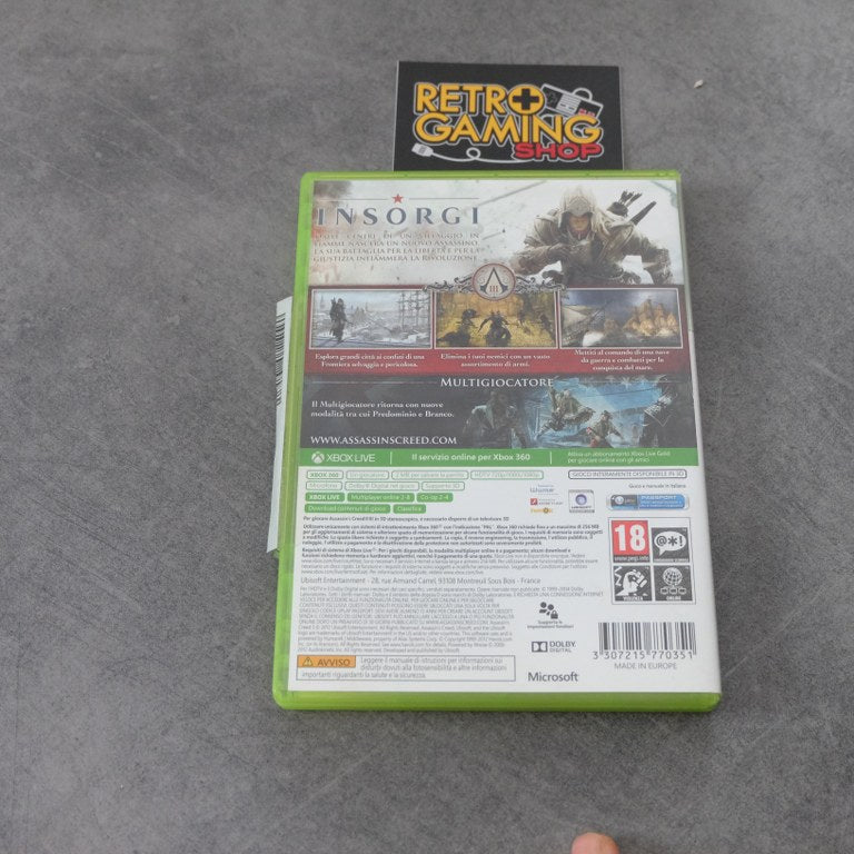 Vendita Assassin’s Creed 3 - Retrogaming Shop