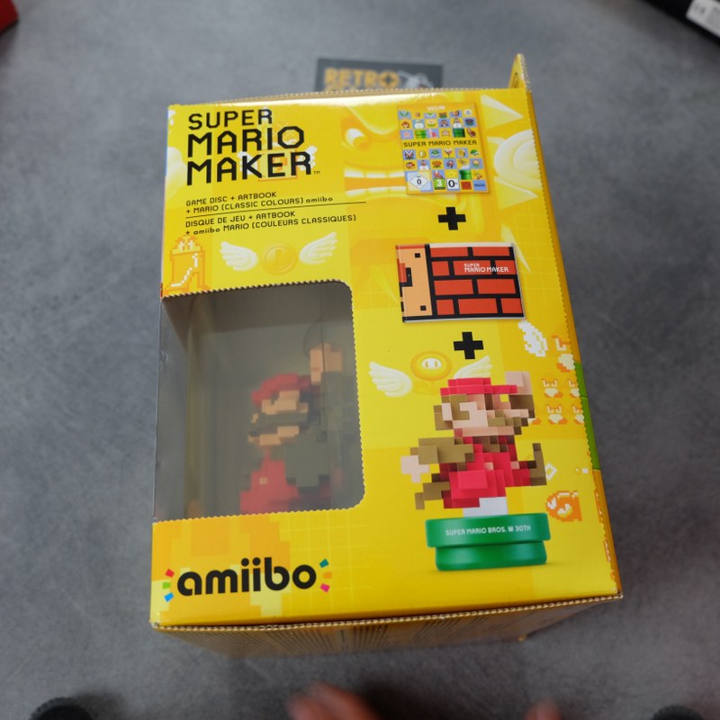 Vendita Super Mario Maker + Artbook + Amiibo Nuovo - Retrogaming Shop