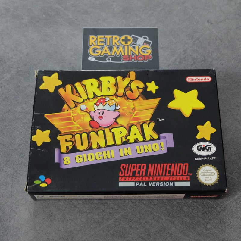 Vendita Kirby’s Fun Pak 8 Giochi in Uno! - Retrogaming Shop