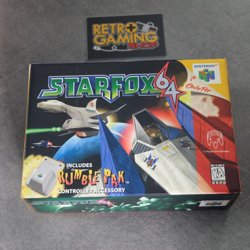 Vendita Starfox 64 + Rumble Pack - Retrogaming Shop