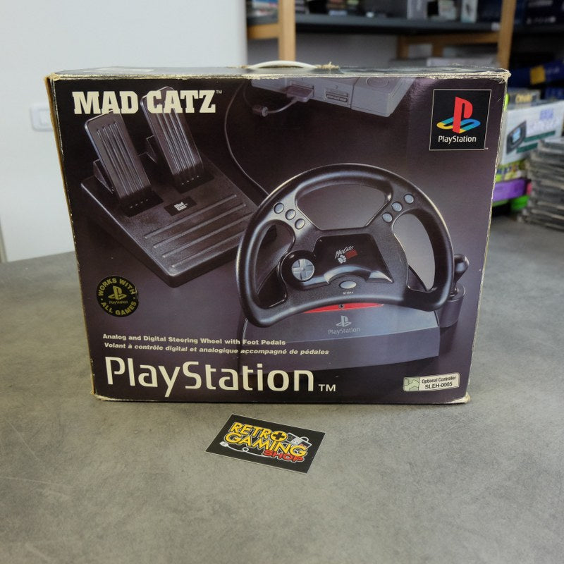 Vendita Mad Catz Steering Wheel Ufficiale Playstation - Retrogaming Shop