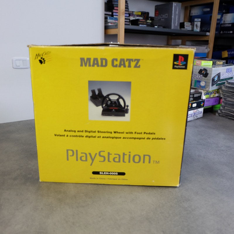 Vendita Mad Catz Steering Wheel Ufficiale Playstation - Retrogaming Shop
