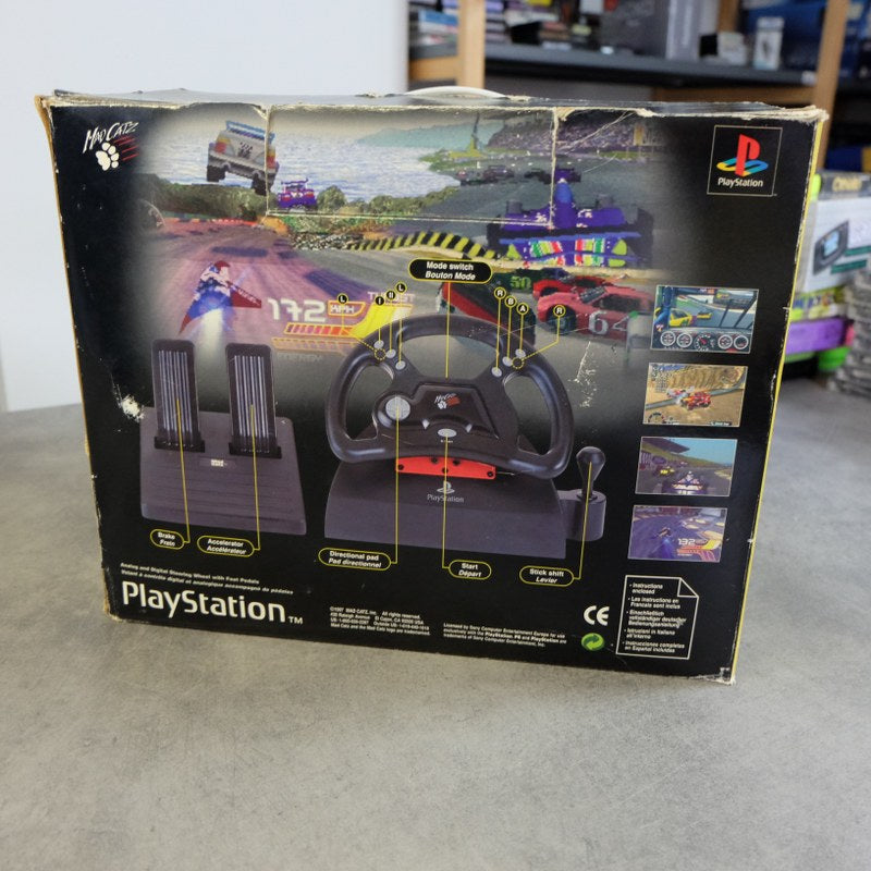 Vendita Mad Catz Steering Wheel Ufficiale Playstation - Retrogaming Shop