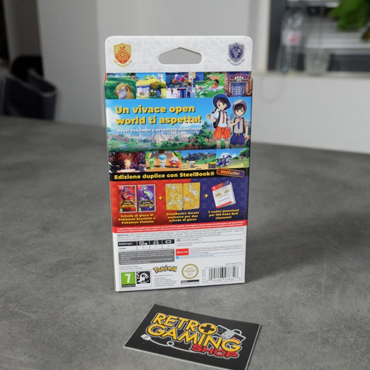 Pokemon Scarlatto/Violetto Edizione duplice Con Steelbook Nuovo