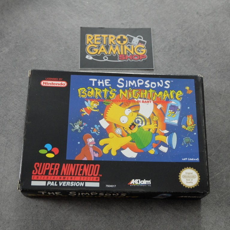 Vendita The Simpson's Bart's Nightmare - Retrogaming Shop