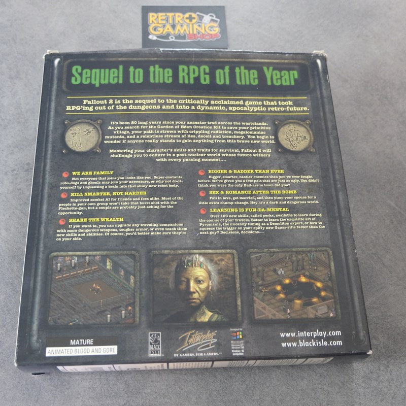 Vendita Fallout 2 A Post Nuclear Role Playing Game - Retrogaming Shop