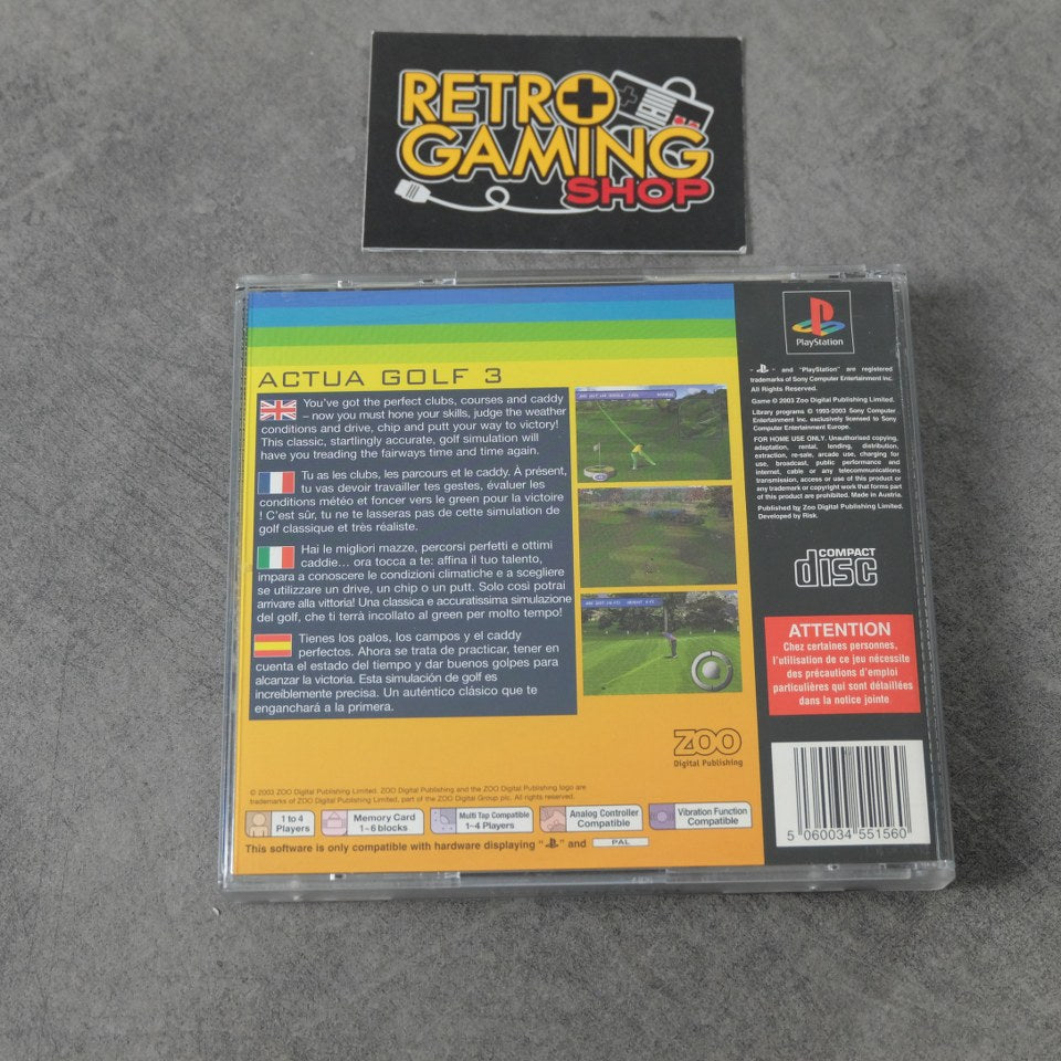 Vendita Actua Golf 3 - Retrogaming Shop