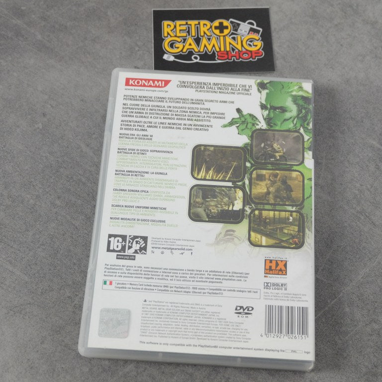 Metal Gear Solid 3 Snake Eater Sony