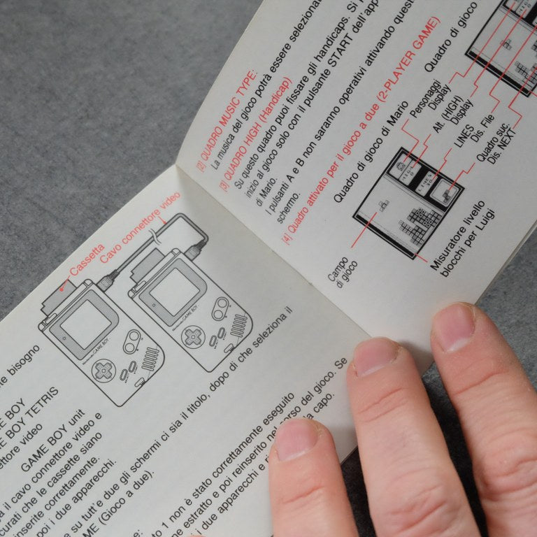 Game Boy Mattel Errore Stampa “Portaitle” Nintendo