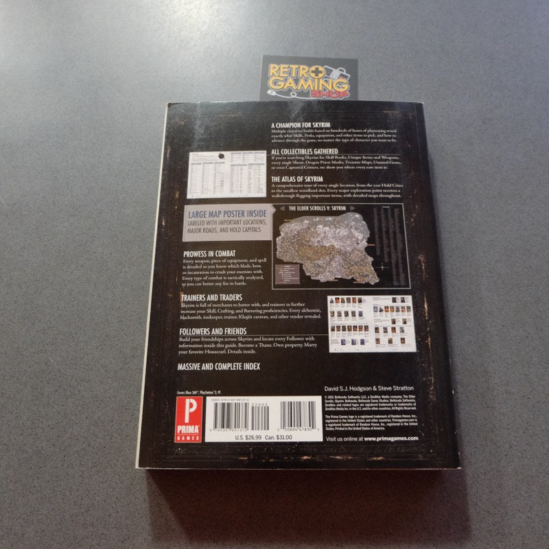 Vendita The Elder Scrolls V Skyrim Official Game Guide - Retrogaming Shop