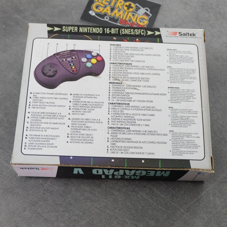 Vendita Controller Super Nintendo Megapad V Nuovo - Retrogaming Shop