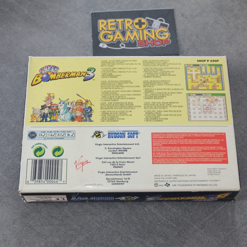 Vendita Super Bomberman 3 - Retrogaming Shop