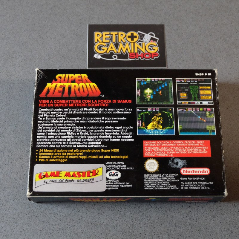 Vendita Super Metroid Gig - Retrogaming Shop