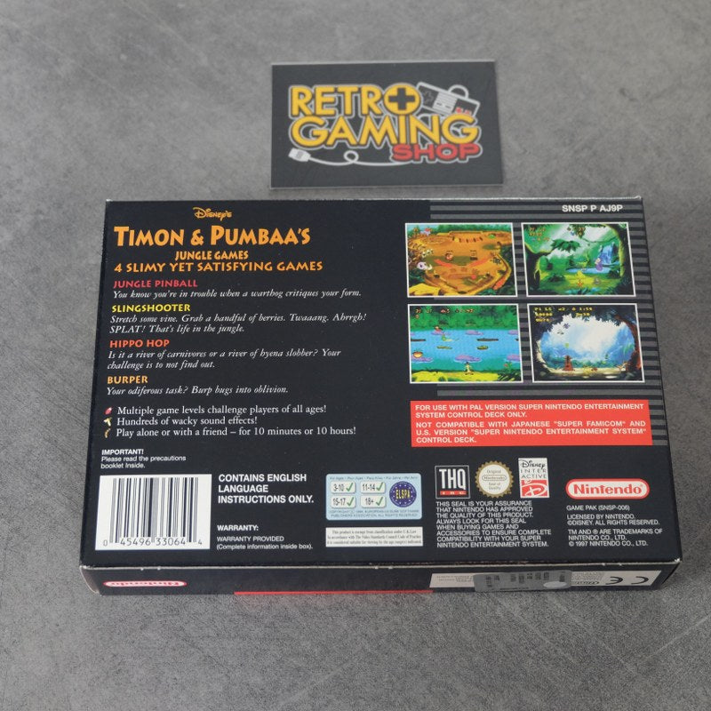 Vendita Disney's Timon & Pumbaa's Jungle Games Nuovo - Retrogaming Shop