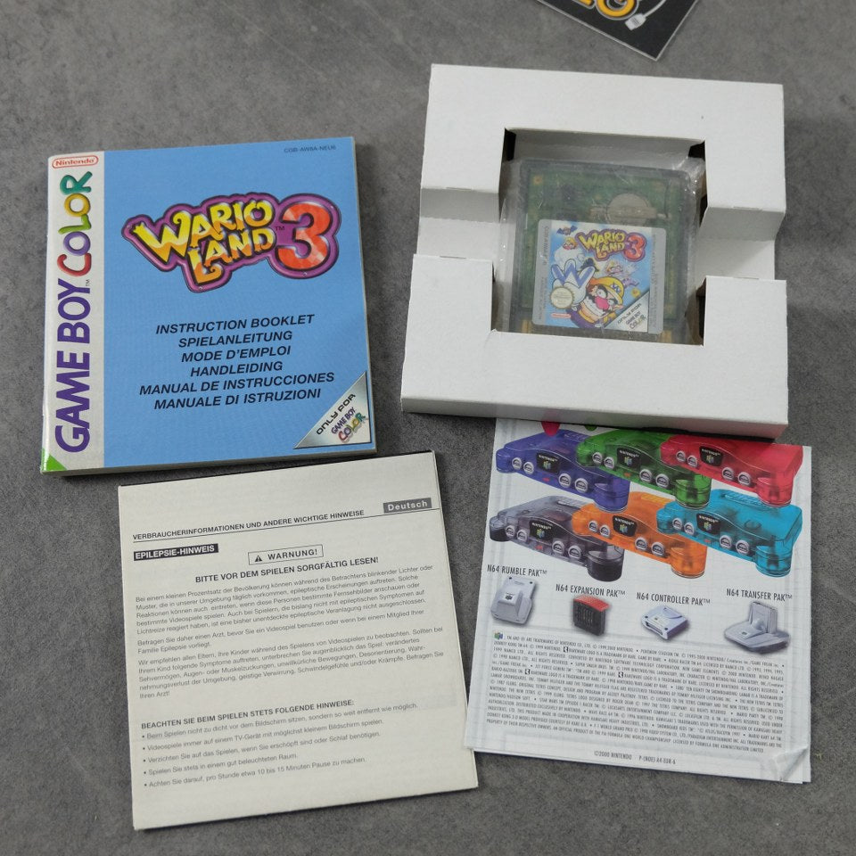 Wario Land 3 Nintendo