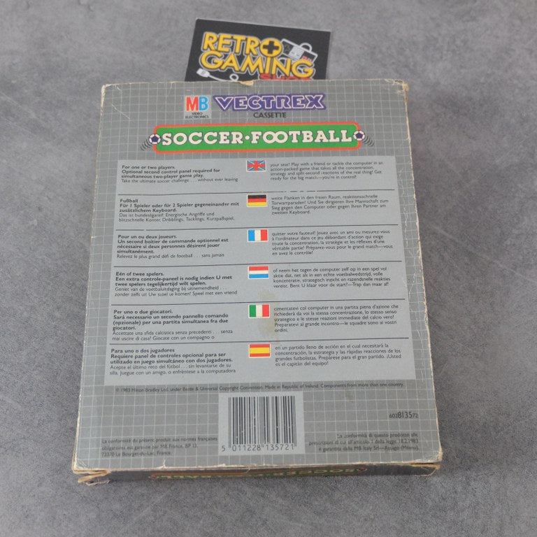 Soccer Football Vectrex MB Electronics Philips