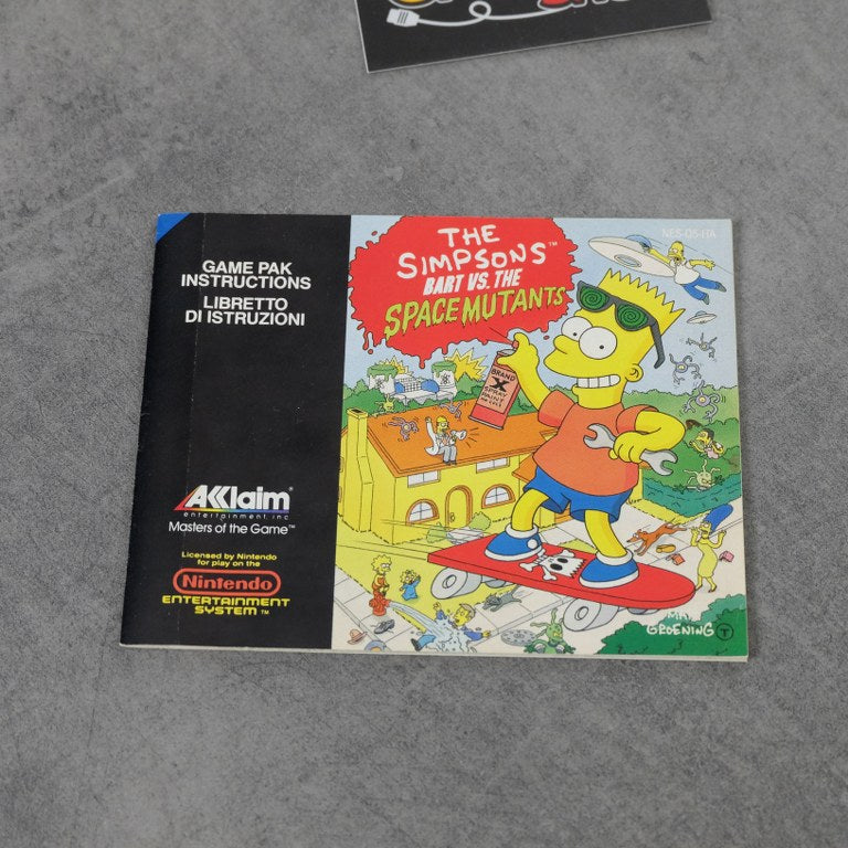 The Simpsons Bart Vs the Space Mutants Nintendo