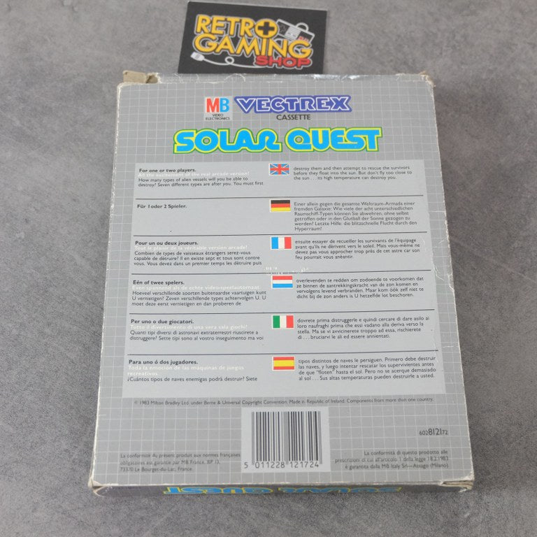 Vendita Solar Quest Vectrex MB Electronics - Retrogaming Shop