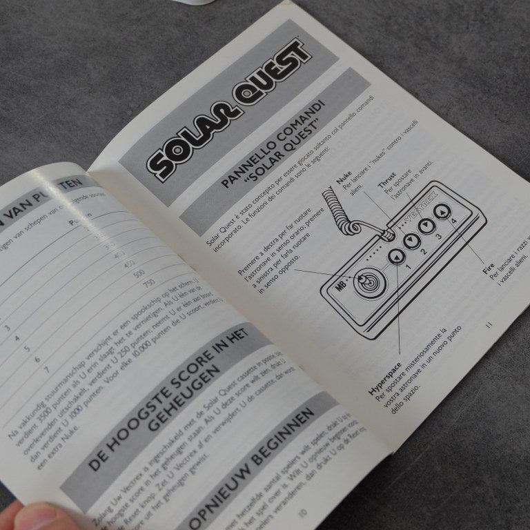 Vendita Solar Quest Vectrex MB Electronics - Retrogaming Shop