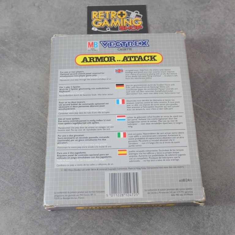 Armor..Attack Vectrex MB Electronics Philips