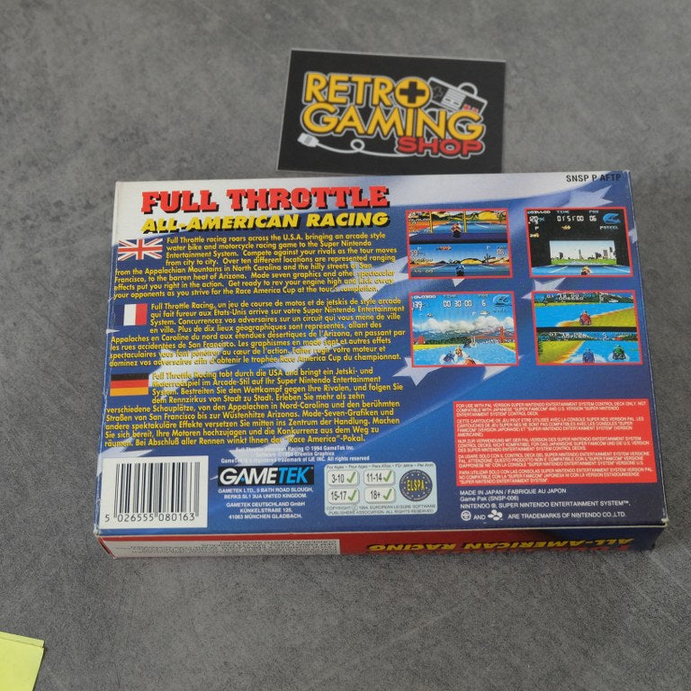 Full Throttle All-american Racing Nintendo
