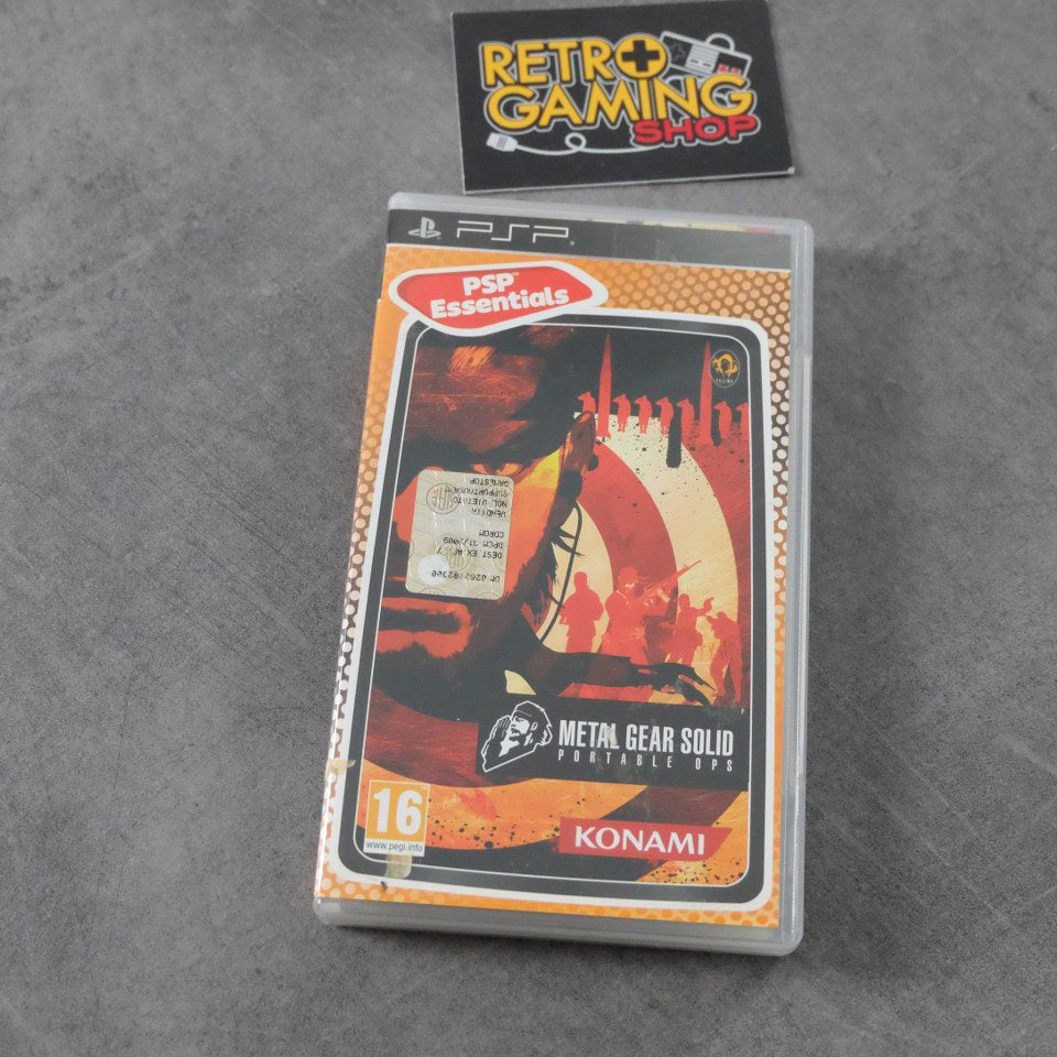 Metal Gear Solid Portable Ops Sony