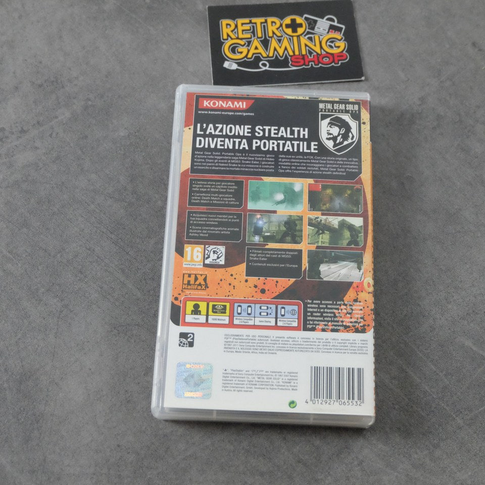 Metal Gear Solid Portable Ops Sony