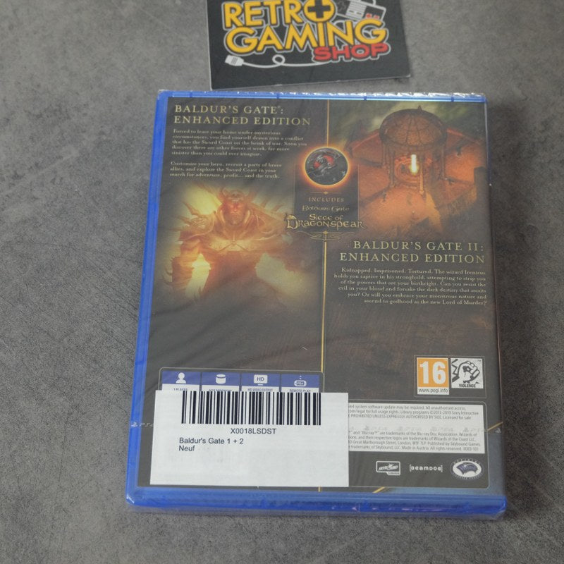 Vendita Baldur's Gate + Baldur'sGate 2 Enhanced Edition Nuovo - Retrogaming Shop