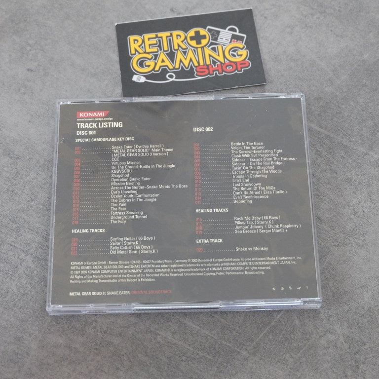 Vendita Metal Gear Solid 3 Snake Eater Original Soundtrack - Retrogaming Shop