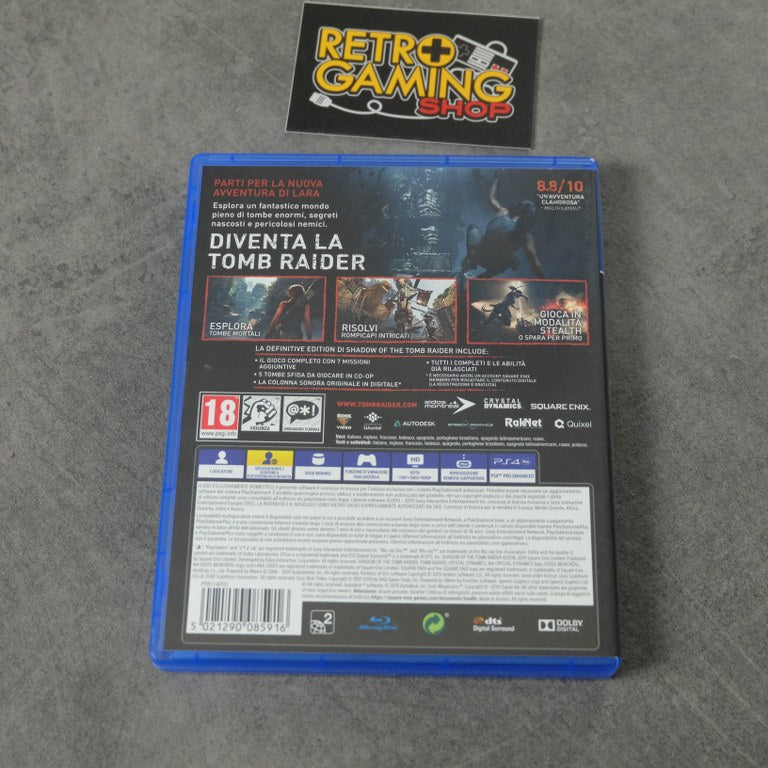Vendita Shadow of The Tomb Raider Definitive Edition - Retrogaming Shop