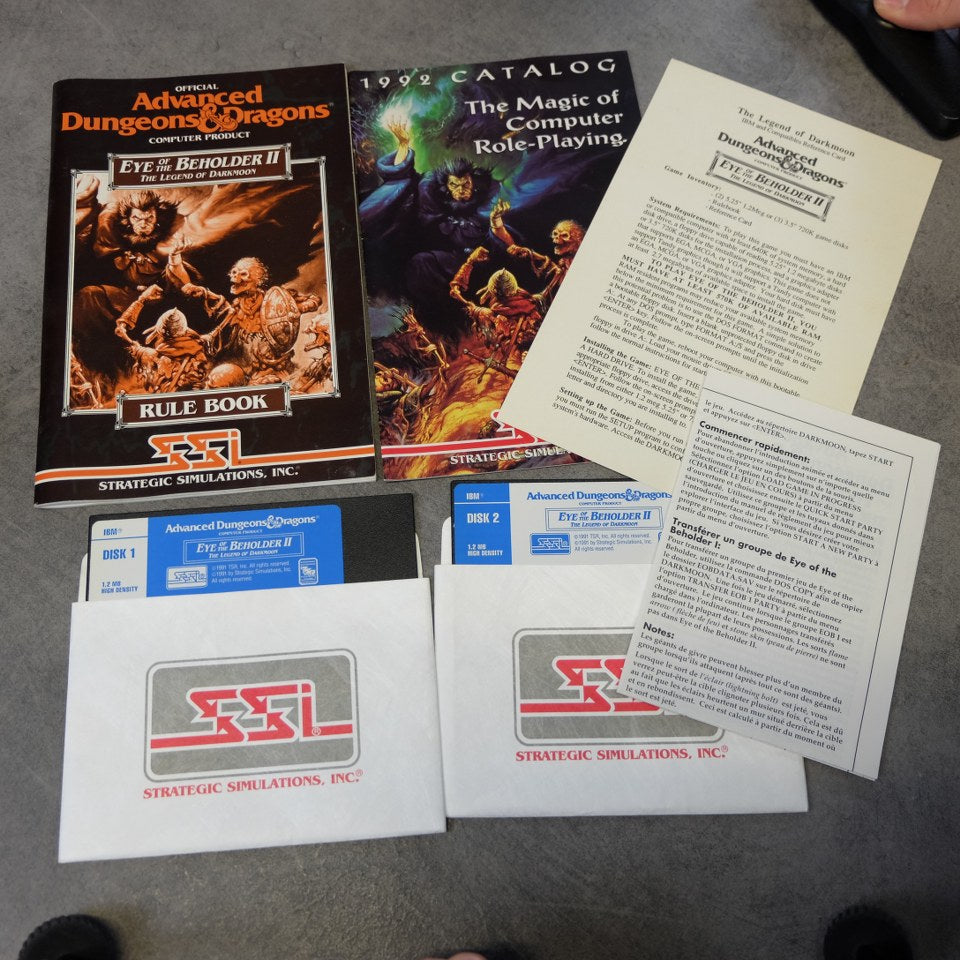Advanced Dungeon & Dragons Eye of The Beholder 2 The Legend of Darkmoon Microsoft