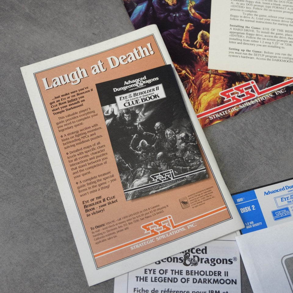 Advanced Dungeon & Dragons Eye of The Beholder 2 The Legend of Darkmoon Microsoft