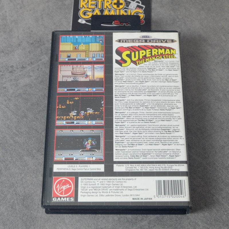 Superman Man Of Steel SEGA