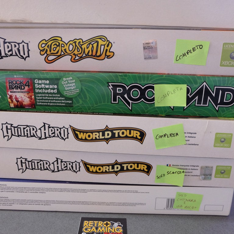 Vendita Blocco Giochi Guitar Hero/Rockband - Retrogaming Shop