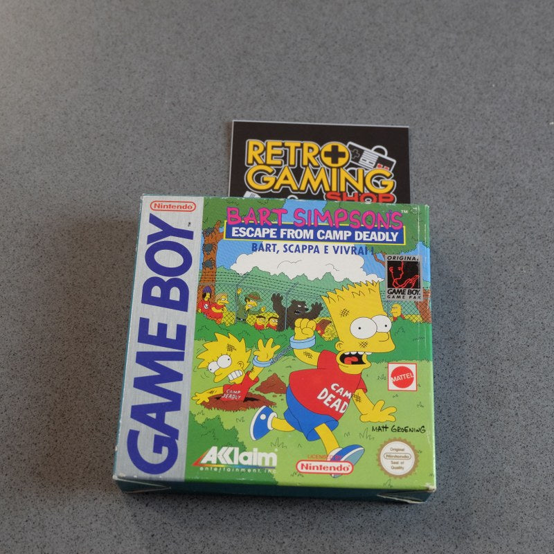 Vendita Bart Simpson's Escape from Camp Deadly Bart, Scappa E Vivrai! Mattel - Retrogaming Shop