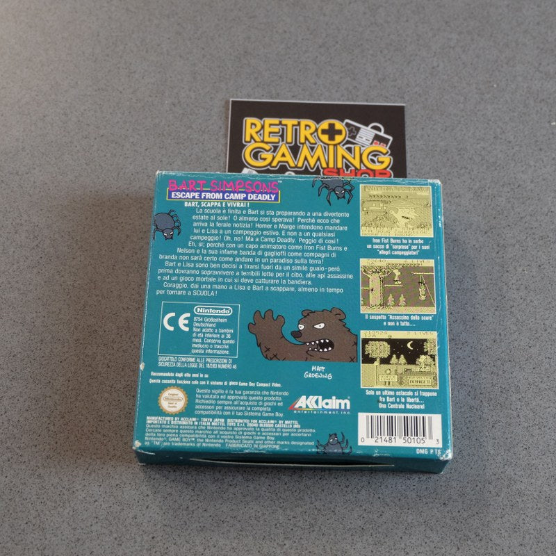 Vendita Bart Simpson's Escape from Camp Deadly Bart, Scappa E Vivrai! Mattel - Retrogaming Shop