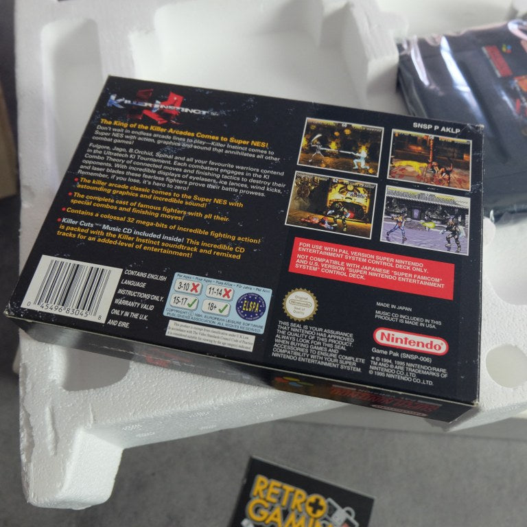 Vendita Super Nintendo Killer Instinct Bundle - Retrogaming Shop